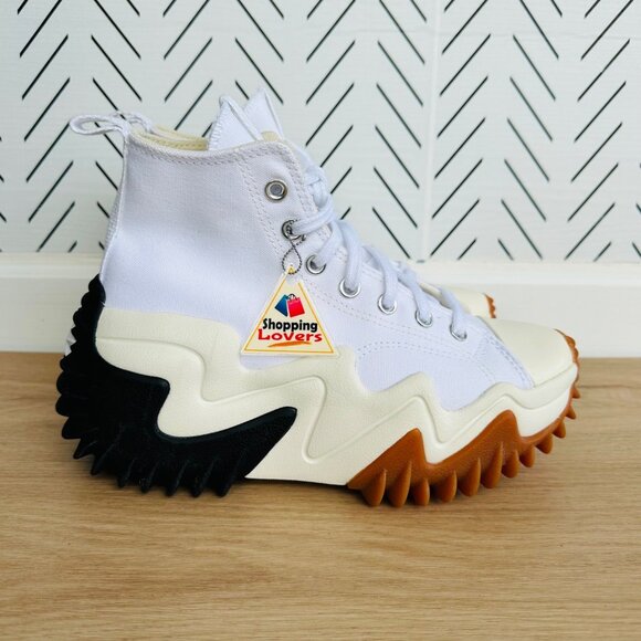 ⭐Rare Converse Run Star Motion CX Platform Women Chunky Shoes 8.5 White 171546C⭐ - Picture 9 of 12